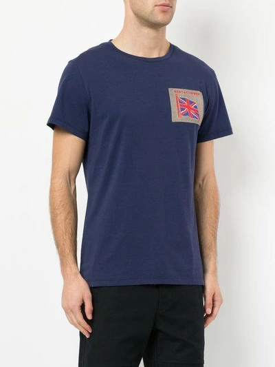 Shop Kent & Curwen Flap Patch T-shirt In Blue
