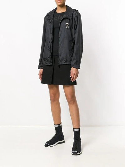 Shop Fendi Karlito Lightweight Jacket In Black