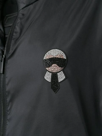 Shop Fendi Karlito Lightweight Jacket In Black