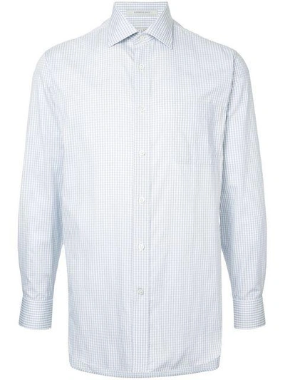 Shop Gieves & Hawkes Classic Fitted Shirt In Blue