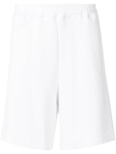 Shop Omc Side-stripe Track Shorts - White