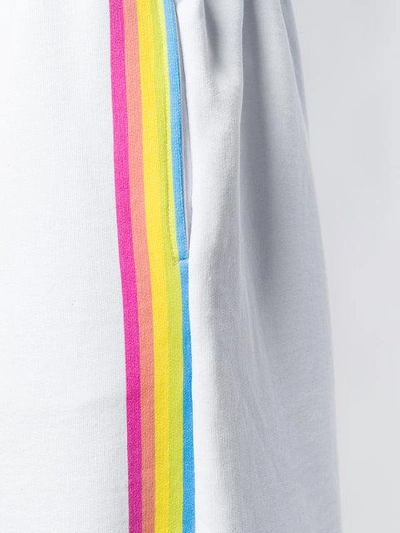 Shop Omc Side-stripe Track Shorts - White