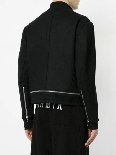 Shop Julius Zipped Biker Jacket - Black