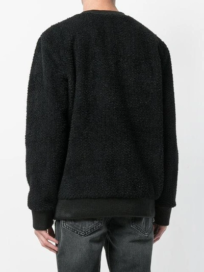 Shop Helmut Lang Textured Sweatshirt In Black