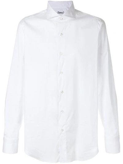 Shop Finamore Napoli Finamore 1925 Napoli Long Sleeve Shirt - White
