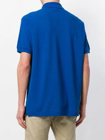Shop Lacoste Logo Polo Shirt - Blue