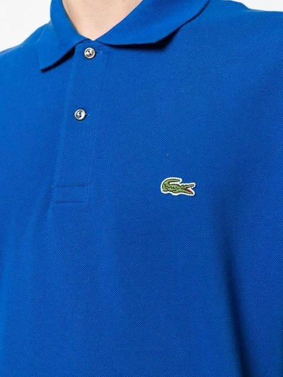 Shop Lacoste Logo Polo Shirt - Blue