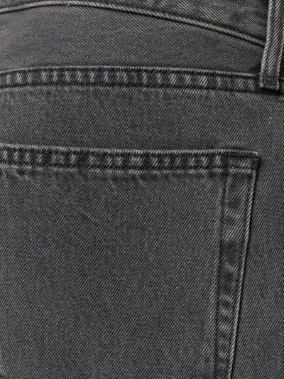 Shop Yeezy Straight Leg Jeans In Grey