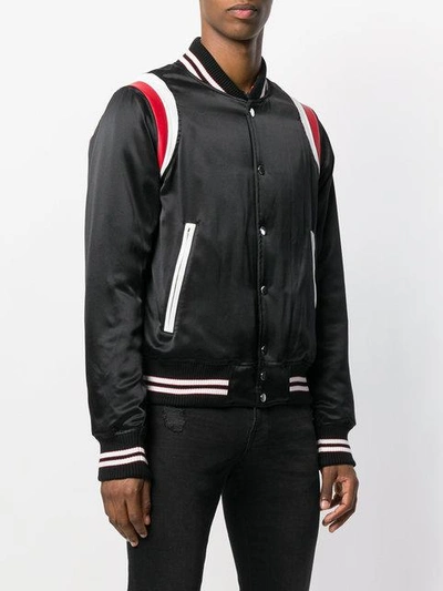 Shop Amiri Varsity Baseball Jacket In Black