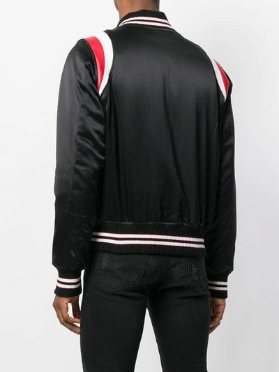 Shop Amiri Varsity Baseball Jacket In Black