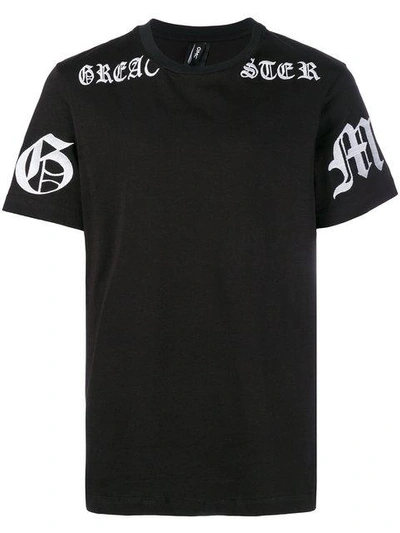Shop Omc Embroidered T-shirt In Black