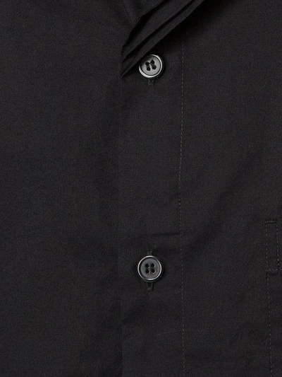 Shop Yohji Yamamoto Classic Button Shirt In Black