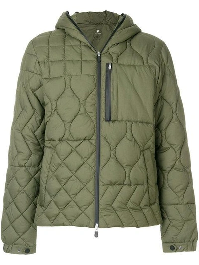 Shop Christopher Raeburn Save The Duck Quilted Hooded Jacket - Green