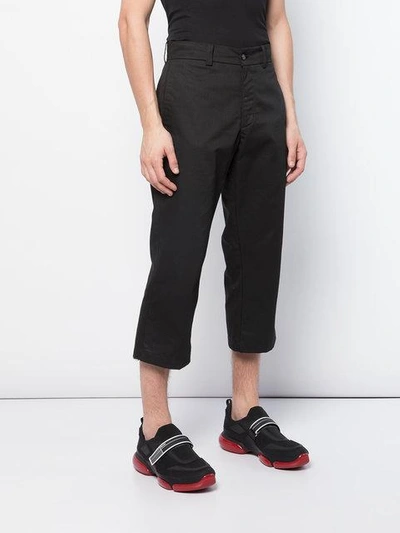 Shop The Celect Cropped Trousers - Black