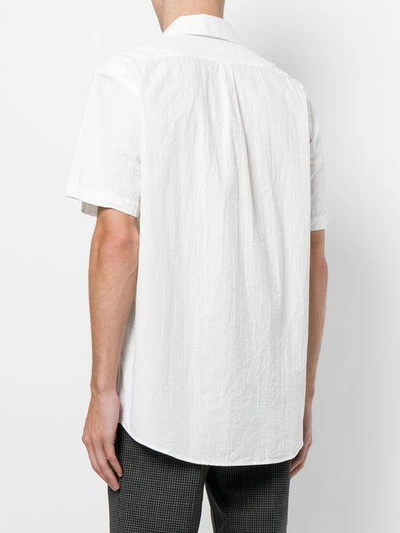 Shop Schnayderman’s Ripstop Short Sleeve Shirt In White