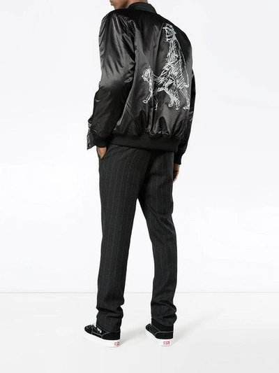 Yohji Yamamoto Printed New Era Bomber Jacket In Black | ModeSens