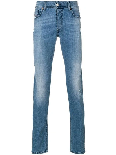 Shop Diesel Sleenker Slim-fit Jeans - Blue