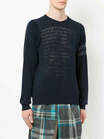 Shop Kolor Sheer Slogan Sweater