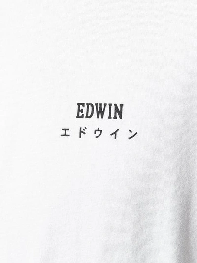 Shop Edwin Logo Print Sweatshirt