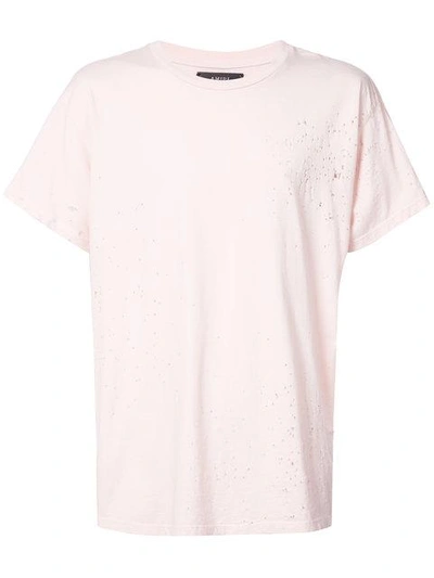 Shop Amiri Shotgun T-shirt - Pink