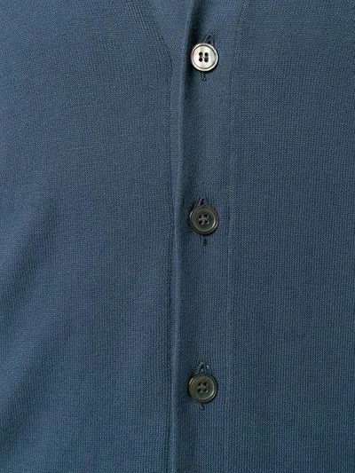 Dell'oglio Button Fastening Cardigan In Blu