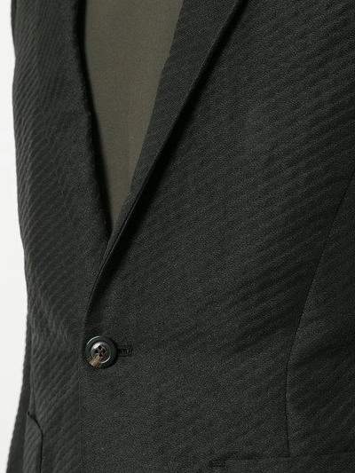 Shop Rick Owens Textured Casual Blazers In Black