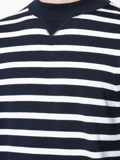 Shop Sacai Striped Sweatshirt