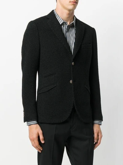 Shop Maurizio Miri Fitted Button Up Suit Jacket - Black