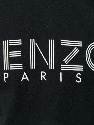 Shop Kenzo Logo Print T-shirt In Black