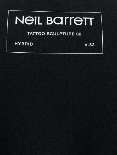 Shop Neil Barrett Tattoo Sculpture 02 Sweatshirt In Black