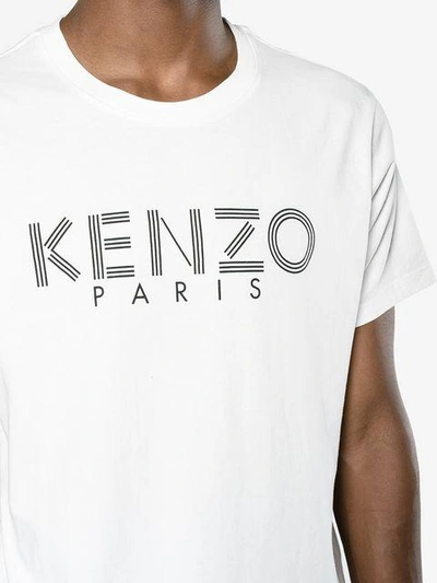 Shop Kenzo Logo Print T-shirt In White