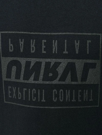 Shop Ben Taverniti Unravel Project Inverted Logo T-shirt In Black