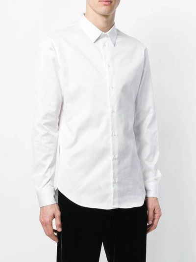 Shop Emporio Armani Textured Slim In White
