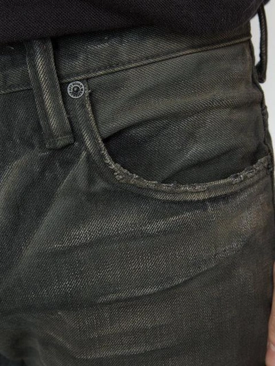 Shop Mastercraft Union Fade Wash Slim Fit Jeans In Black X Black