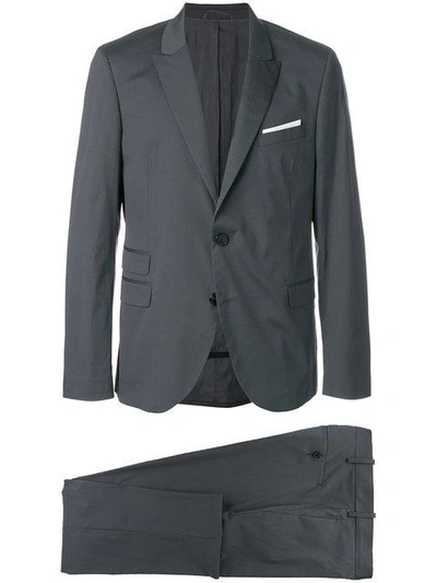 Shop Neil Barrett Skinny Fit Suit - Grey