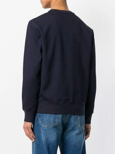 Shop Alexander Mcqueen Skull Patch Sweatshirt In Blue