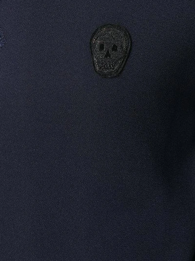 Shop Alexander Mcqueen Skull Patch Sweatshirt In Blue