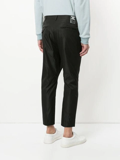 Shop Education From Youngmachines Drop Crotch Trousers - Black