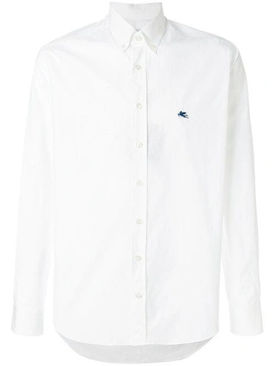 Shop Etro Micro Embroidered Shirt