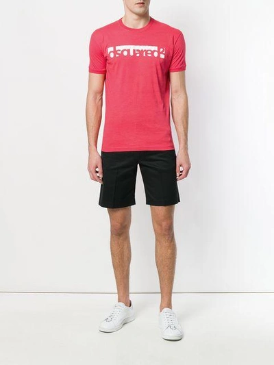 Shop Dsquared2 Logo Print T-shirt In Red