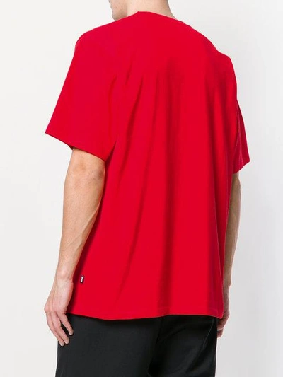 Shop Msgm Wow T-shirt - Red