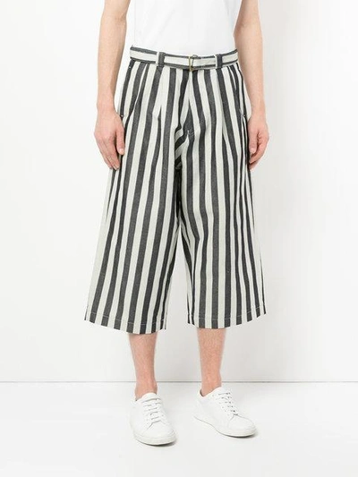 Shop A(lefrude)e Striped Cropped Trousers  In White