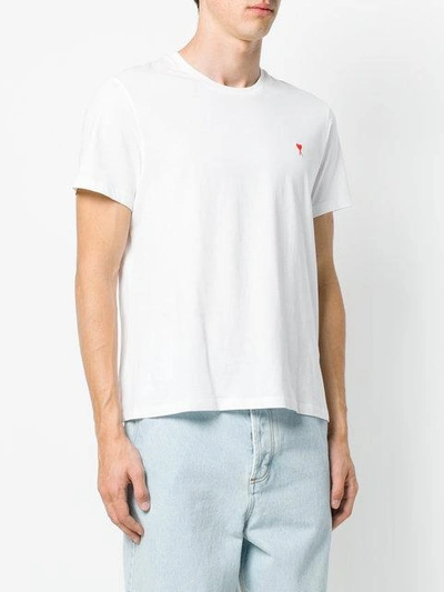 Shop Ami Alexandre Mattiussi 'ami De Coeur' T-shirt - Weiss In White