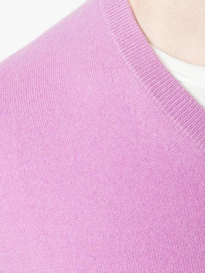Shop N•peal V-neck Sweater In Pink