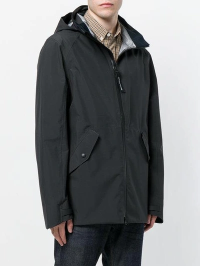 Shop Canada Goose Hooded Shell Jacket In Black