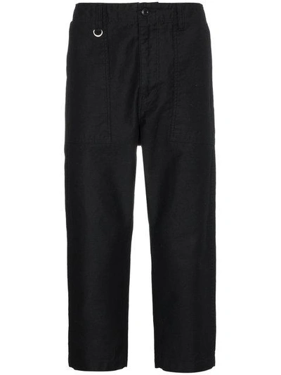 Shop Sophnet . Straight Cropped Trousers - Black