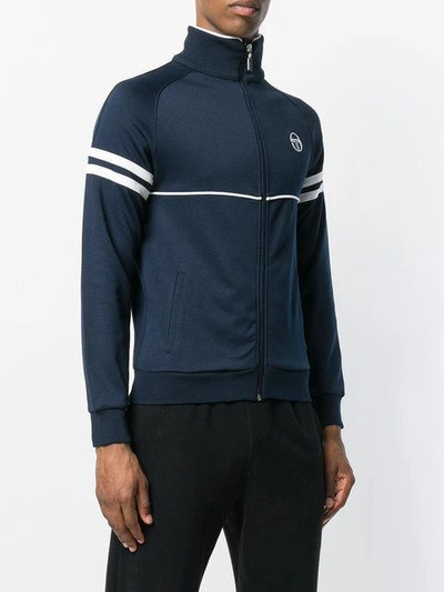 Shop Sergio Tacchini Zipped Sports Jacket In Blue