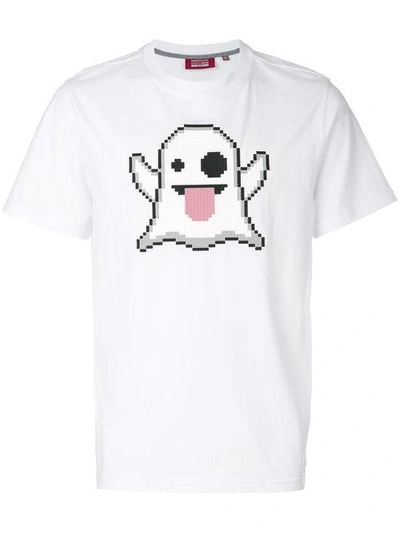 Shop Mostly Heard Rarely Seen 8-bit Pixel Ghost T-shirt In White