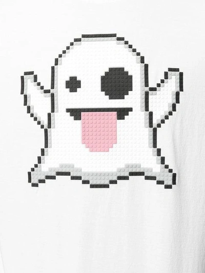 Shop Mostly Heard Rarely Seen 8-bit Pixel Ghost T-shirt In White