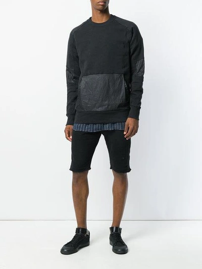 Shop Alexandre Plokhov Contrast Panel Sweatshirt